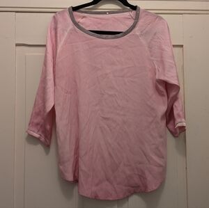 ACQClothing Pink, Delicate 95% Silk/5% Lycra Top- S